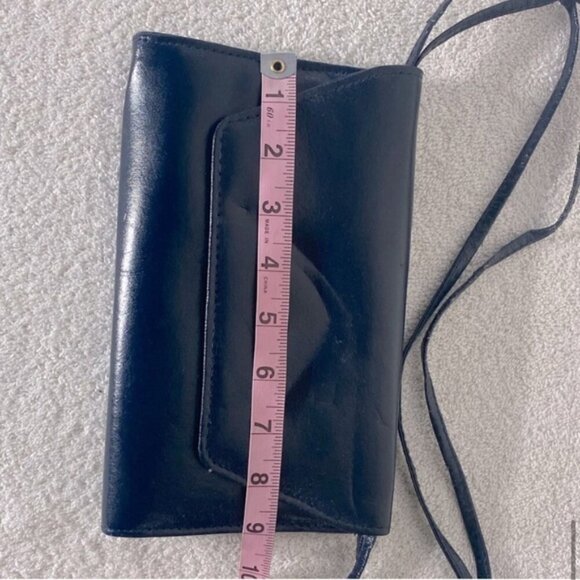 Vintage Navy Blue Cross Body Bag Shoulder Bag Clutch Purse - Picture 11 of 12
